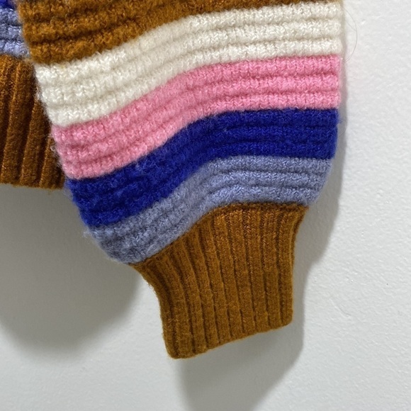 Madewell XXS Colorful Striped Cardigan Button Wool Blend Springview Card… - Picture 6 of 9